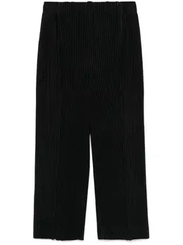 Homme Plissé Issey Miyake: Чёрные брюки 