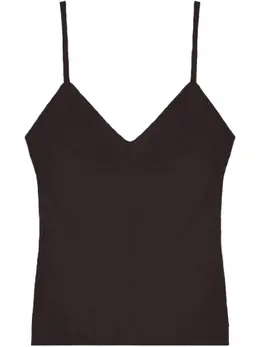 Jil Sander: Коричневая майка 