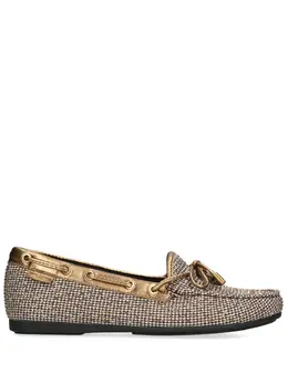 Kurt Geiger London: Бежевые мокасины 