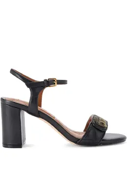 Kurt Geiger London: Чёрные сандалии 
