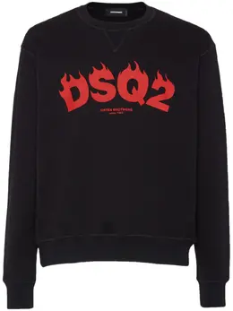 DSQUARED2: Чёрный свитшот  DSQ2
