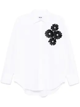 MSGM: Рубашка с растительным принтом 