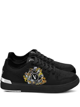 Versace Jeans Couture: Чёрные кроссовки 