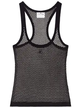 Courrèges: Чёрный топ 