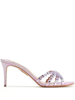 Aquazzura: Розовые сандалии  Tequila
