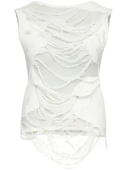 MM6 Maison Margiela: Белый топ 