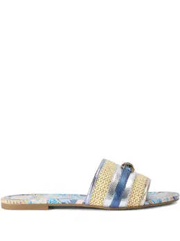 Kurt Geiger London: Голубые сандалии 
