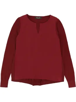 Loro Piana: Блуза с v-образным вырезом 