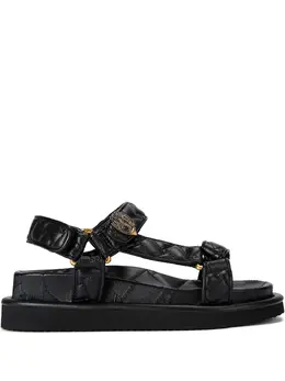 Kurt Geiger London: Чёрные сандалии 