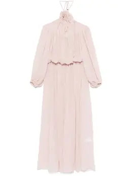 Blumarine: Платье с растительным принтом 