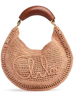 CHLOÉ: Бежевая сумка на руку 