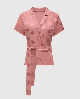 Dolce&Gabbana: Розовая блуза 