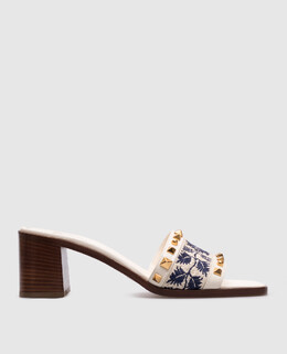 Valentino: Бежеві сабо 