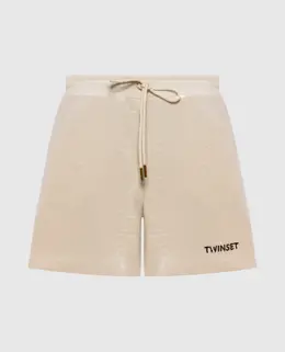 Twinset: Бежевые шорты 
