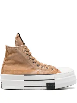 Converse: Бежевые кроссовки 