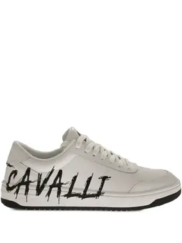 Just Cavalli: Белые кроссовки 