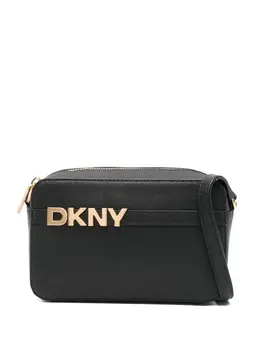 DKNY: Чёрная сумка через плечо 