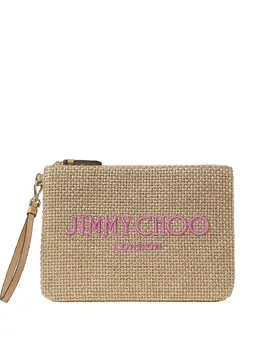 Jimmy Choo: Коричневый клатч 