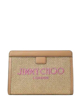 Jimmy Choo: Коричневый клатч 