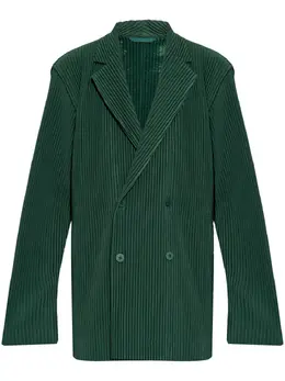 Homme Plissé Issey Miyake: Зелёные пиджаки 
