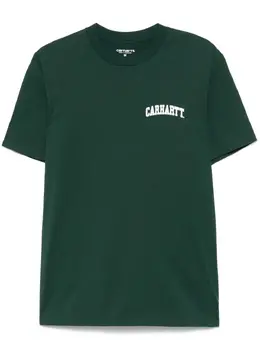 Carhartt WIP: Зелёная футболка  Script