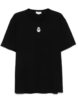 Alexander McQueen: Чёрная футболка  Skull