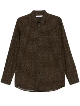 Givenchy Pre-Owned: Рубашка с принтом 