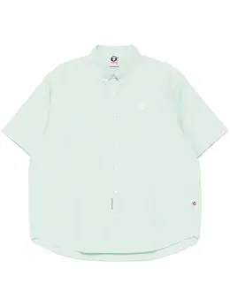 AAPE BY *A BATHING APE®: Зелёная рубашка 