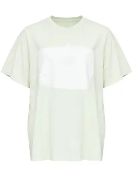 MM6 Maison Margiela: Светлая футболка 