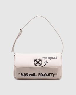 Off-White: Бежеві сумки  Jitney