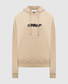 Off-White: Бежеві толстовки  Arrow