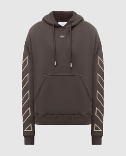 Off-White: Сірі толстовки  Arrow