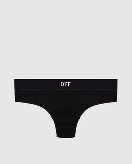 Off-White: Чёрные трусы 