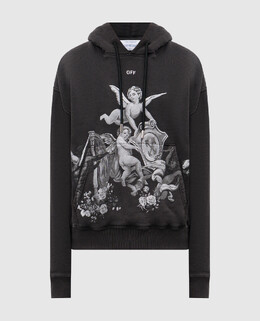 Off-White: Чорні толстовки 