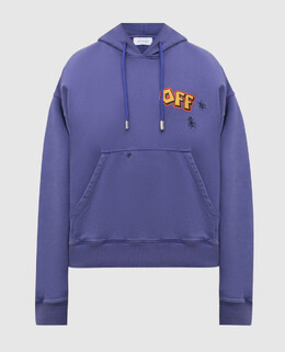 Off-White: Фиолетовая толстовка  Arrow