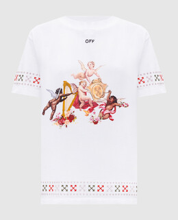 Off-White: Білі футболки 