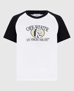 Off-White: Білі футболки 