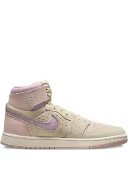 Jordan: Бежевые кроссовки  Air Jordan 1 Zoom