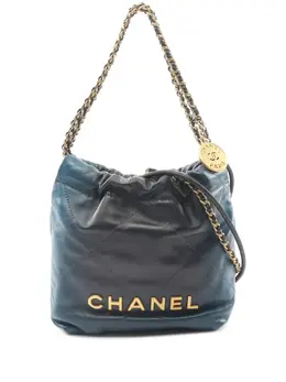 CHANEL Pre-Owned: Синяя сумка 
