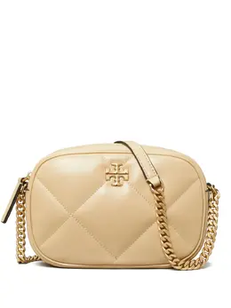 Tory Burch: Бежевая сумка через плечо  Kira