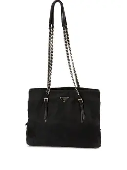 Prada Pre-Owned: Чёрная сумка-шоппер 