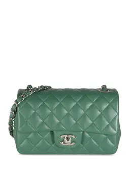 CHANEL Pre-Owned: Зелёная сумка 