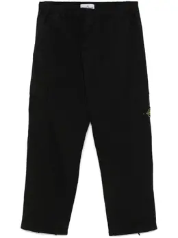 Stone Island: Чёрные брюки  Compass