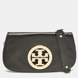 Tory Burch: Чёрная сумка через плечо 