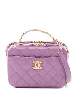 CHANEL Pre-Owned: Фиолетовая сумка 
