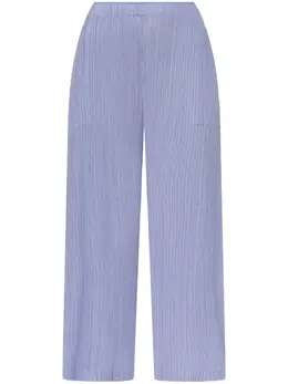 Pleats Please Issey Miyake: Голубые брюки 