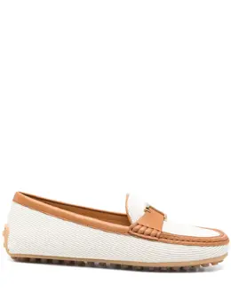 Tod's: Белые лоферы  City Gommino