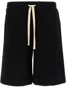 Jil Sander: Чёрные шорты  Drawstring