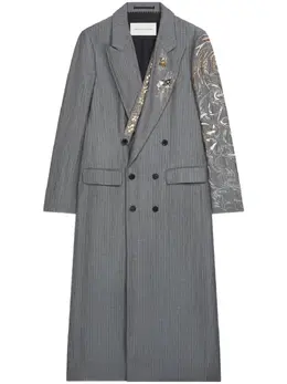 DRIES VAN NOTEN: Двубортное пальто 