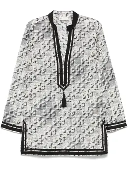 Tory Burch: Платье с длинным рукавом 